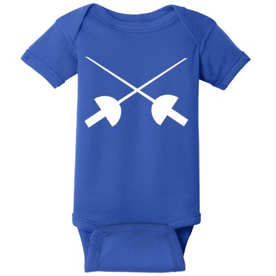 Fencing Saber Epee Fence Gift Baby Bodysuit