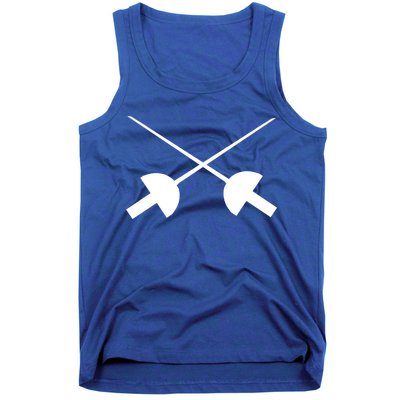 Fencing Saber Epee Fence Gift Tank Top