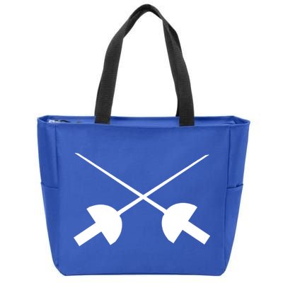 Fencing Saber Epee Fence Gift Zip Tote Bag