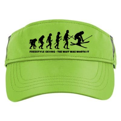 Freestyle Skier Evolution Of Freestyle Skiing Gift Adult Drive Performance Visor