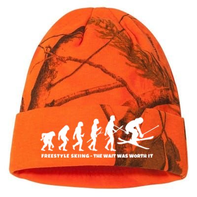 Freestyle Skier Evolution Of Freestyle Skiing Gift Kati Licensed 12" Camo Beanie