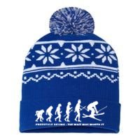 Freestyle Skier Evolution Of Freestyle Skiing Gift USA-Made Snowflake Beanie