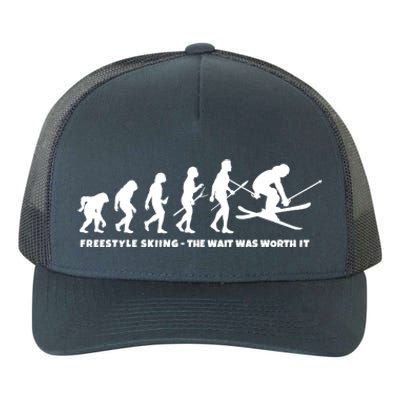 Freestyle Skier Evolution Of Freestyle Skiing Gift Yupoong Adult 5-Panel Trucker Hat