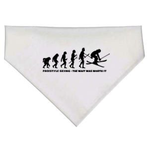 Freestyle Skier Evolution Of Freestyle Skiing Gift USA-Made Doggie Bandana