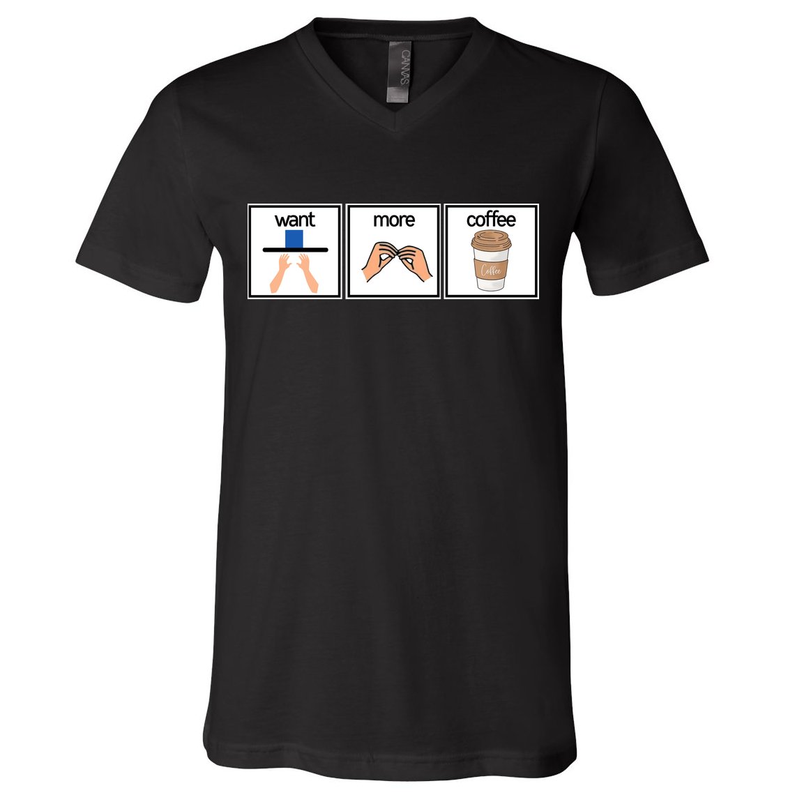 Funny Special Education Teacher Want More Coffee V-Neck T-Shirt