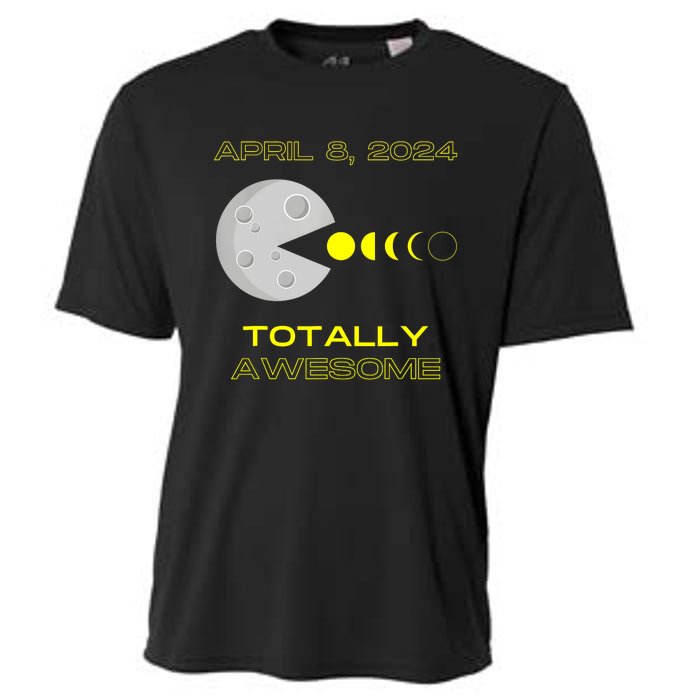 Funny Solar Eclipse April 8 2024 Eclipse Gamer Cooling Performance Crew T-Shirt