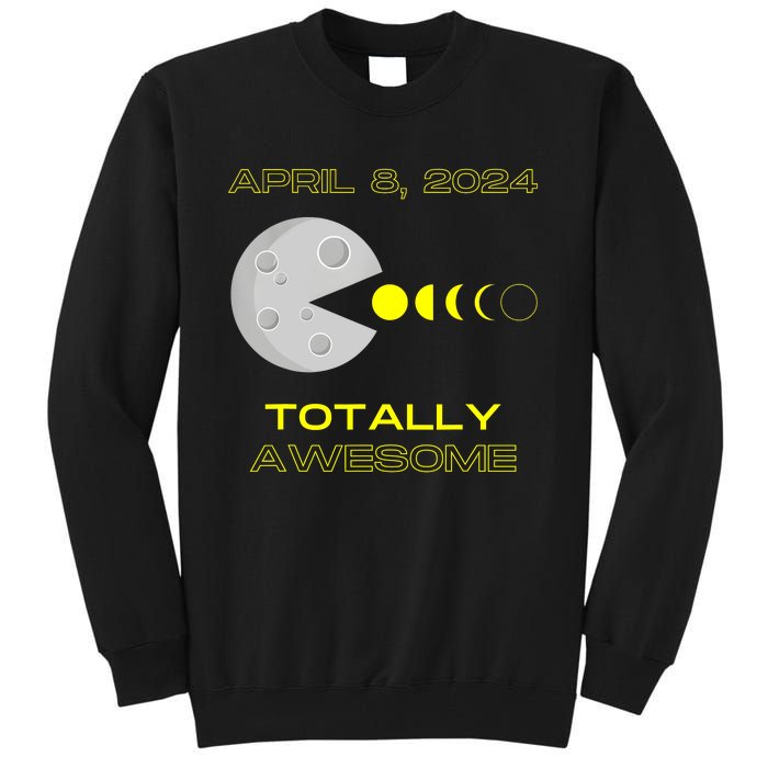 Funny Solar Eclipse April 8 2024 Eclipse Gamer Tall Sweatshirt