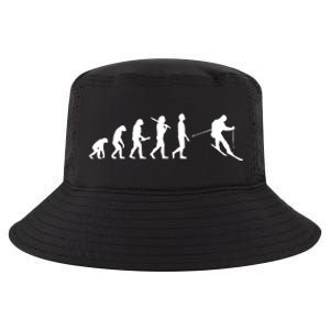 Funny Skiing Evolution Gift For Skiers Cool Comfort Performance Bucket Hat