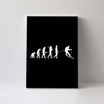 Funny Skiing Evolution Gift For Skiers Canvas