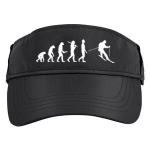 Funny Skiing Evolution Gift For Skiers Adult Drive Performance Visor