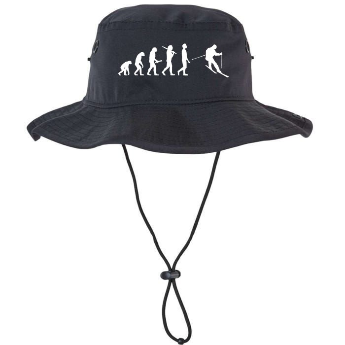 Funny Skiing Evolution Gift For Skiers Legacy Cool Fit Booney Bucket Hat