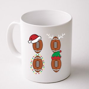 Football Santa Elf Reindeer Christmas Pajama Cool Sport Xmas Cool Gift Coffee Mug