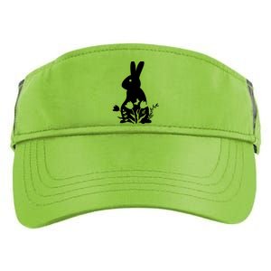 Floral Spring Easter Bunny Adult Drive Performance Visor