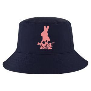 Floral Spring Easter Bunny Cool Comfort Performance Bucket Hat