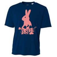 Floral Spring Easter Bunny Cooling Performance Crew T-Shirt