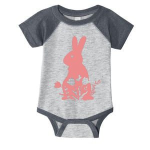 Floral Spring Easter Bunny Infant Baby Jersey Bodysuit