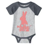 Floral Spring Easter Bunny Infant Baby Jersey Bodysuit