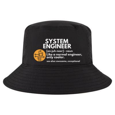 Funny System Engineer Definition Software Engineering Gift Cool Comfort Performance Bucket Hat