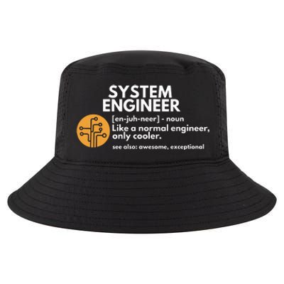 Funny System Engineer Definition Software Engineering Gift Cool Comfort Performance Bucket Hat