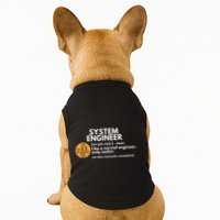 Funny System Engineer Definition Software Engineering Gift Doggie Tank