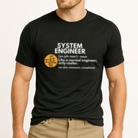 Funny System Engineer Definition Software Engineering Gift Performance Shirt