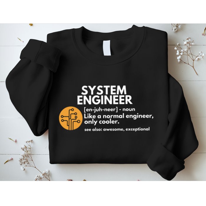 Funny System Engineer Definition Software Engineering Gift Sweatshirt