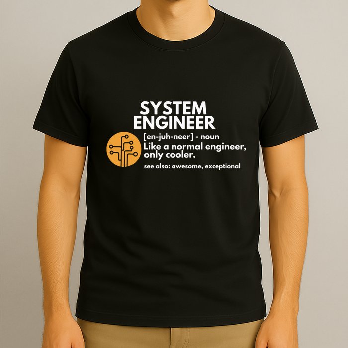 Funny System Engineer Definition Software Engineering Gift T-Shirt