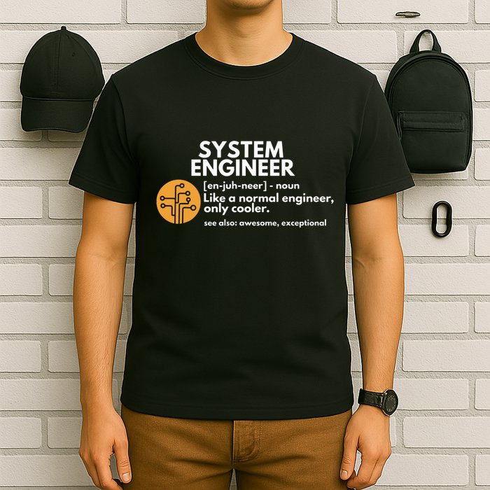 Funny System Engineer Definition Software Engineering Gift T-Shirt