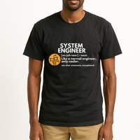 Funny System Engineer Definition Software Engineering Gift Tall T-Shirt