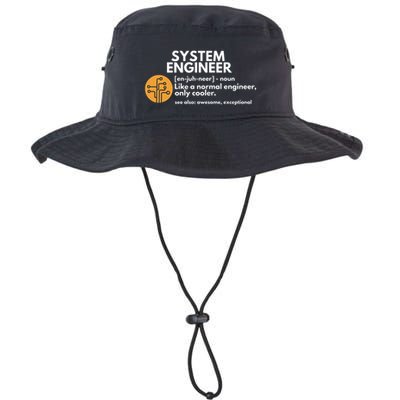 Funny System Engineer Definition Software Engineering Gift Bucket Hat