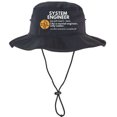 Funny System Engineer Definition Software Engineering Gift Legacy Cool Fit Booney Bucket Hat