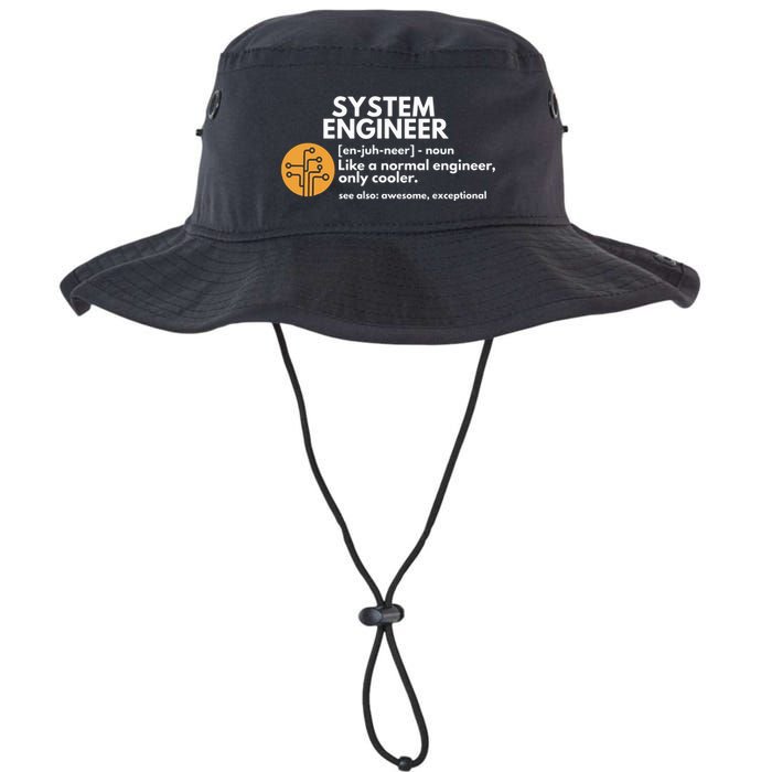 Funny System Engineer Definition Software Engineering Gift Bucket Hat