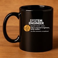Funny System Engineer Definition Software Engineering Gift 11oz C Handle Ceramic Mug
