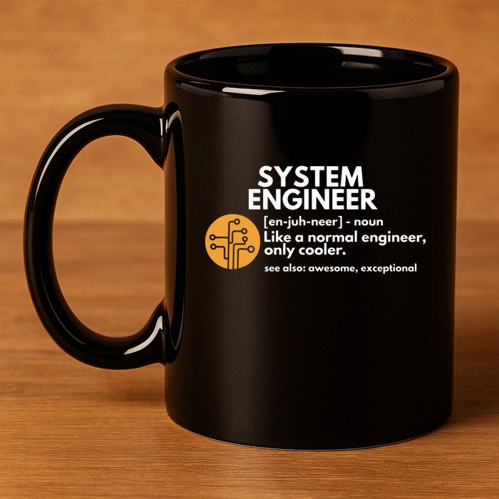 Funny System Engineer Definition Software Engineering Gift 11oz C Handle Ceramic Mug