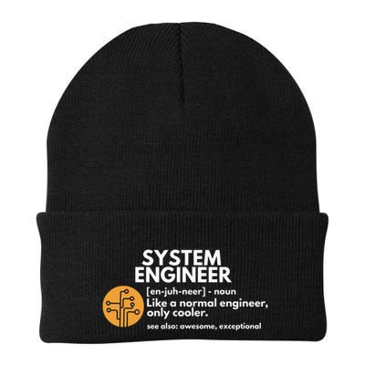 Funny System Engineer Definition Software Engineering Gift Beanie