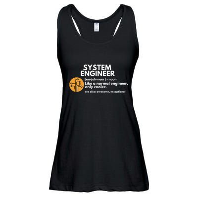 Funny System Engineer Definition Software Engineering Gift Ladies Essential Flowy Tank