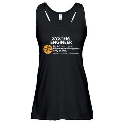 Funny System Engineer Definition Software Engineering Gift Ladies Essential Flowy Tank