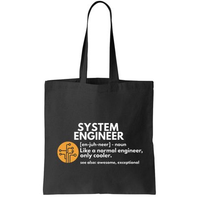 Funny System Engineer Definition Software Engineering Gift Bag