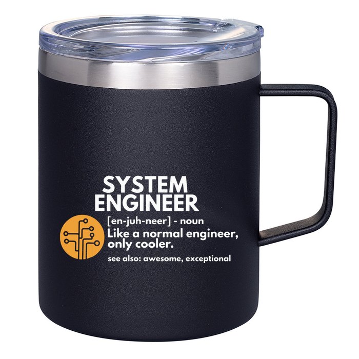 Funny System Engineer Definition Software Engineering Gift 12oz Stainless Steel Coffee Mug