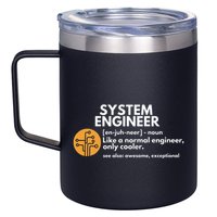 Funny System Engineer Definition Software Engineering Gift 12oz Stainless Steel Coffee Mug