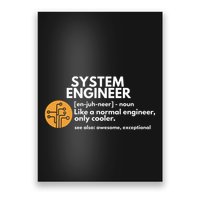 Funny System Engineer Definition Software Engineering Gift Poster