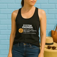 Funny System Engineer Definition Software Engineering Gift Womens Tank Top