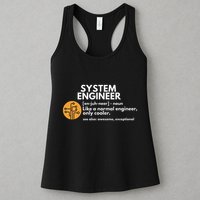 Funny System Engineer Definition Software Engineering Gift Womens Tank Top