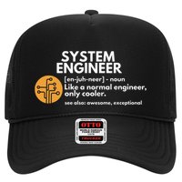 Funny System Engineer Definition Software Engineering Gift Trucker Hat