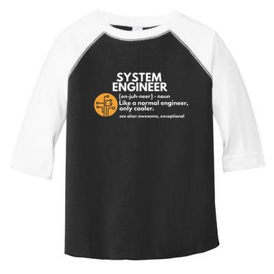 Funny System Engineer Definition Software Engineering Gift Toddler Fine Jersey T-Shirt
