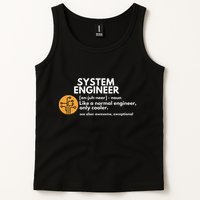 Funny System Engineer Definition Software Engineering Gift Tank Top
