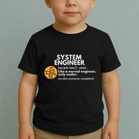 Funny System Engineer Definition Software Engineering Gift Toddler T-Shirt