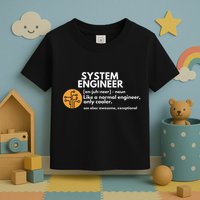 Funny System Engineer Definition Software Engineering Gift Toddler T-Shirt