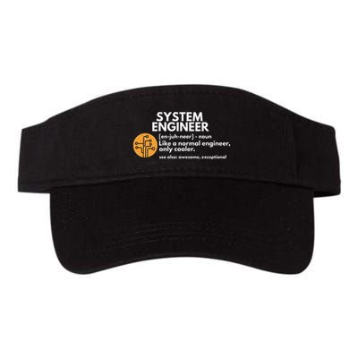Funny System Engineer Definition Software Engineering Gift Visor