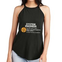 Funny System Engineer Definition Software Engineering Gift Women's Perfect Tri Rocker Tank